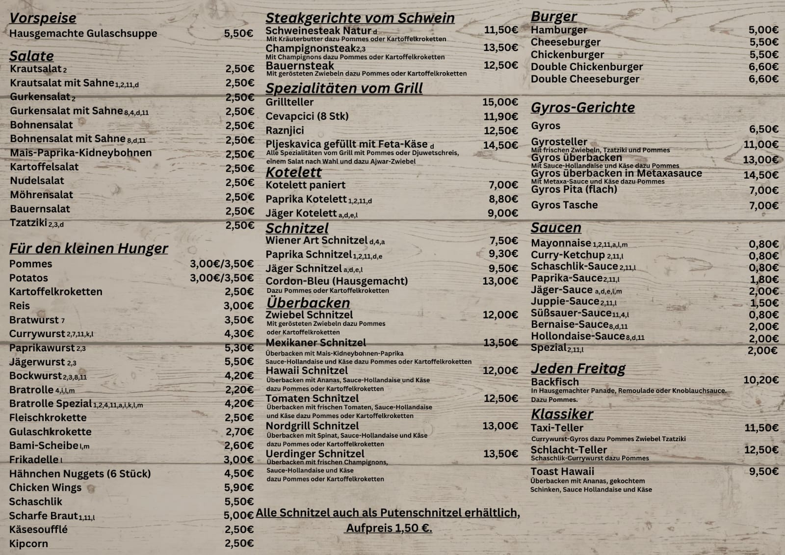 Food Menu